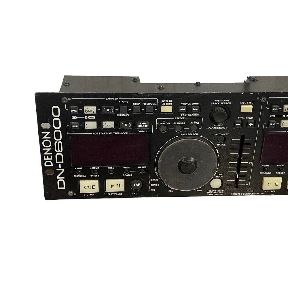 Denon DN-D6000 Rack Mount DJ Controller For Dual CD/MP3 Player 2-Channel 16-Bit - Picture 3 of 9